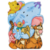 Winnie Pooh, Tiger, Heffalump, Kenga and  Piglet